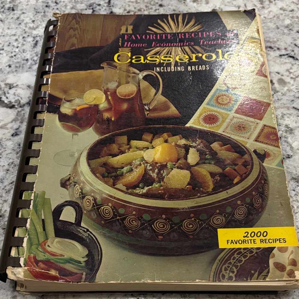 Vintage Cookbook 1965 Favorite Recipes of Home Economics Teachers Casseroles